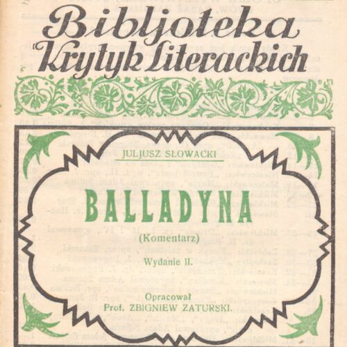Miniaturka wpisu: Narodowe Czytanie „Balladyny” – konkursy!